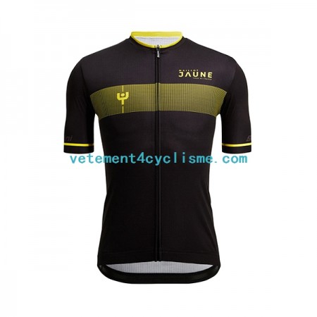 Homme Maillot vélo 2022 Tour de France JAUNE N002